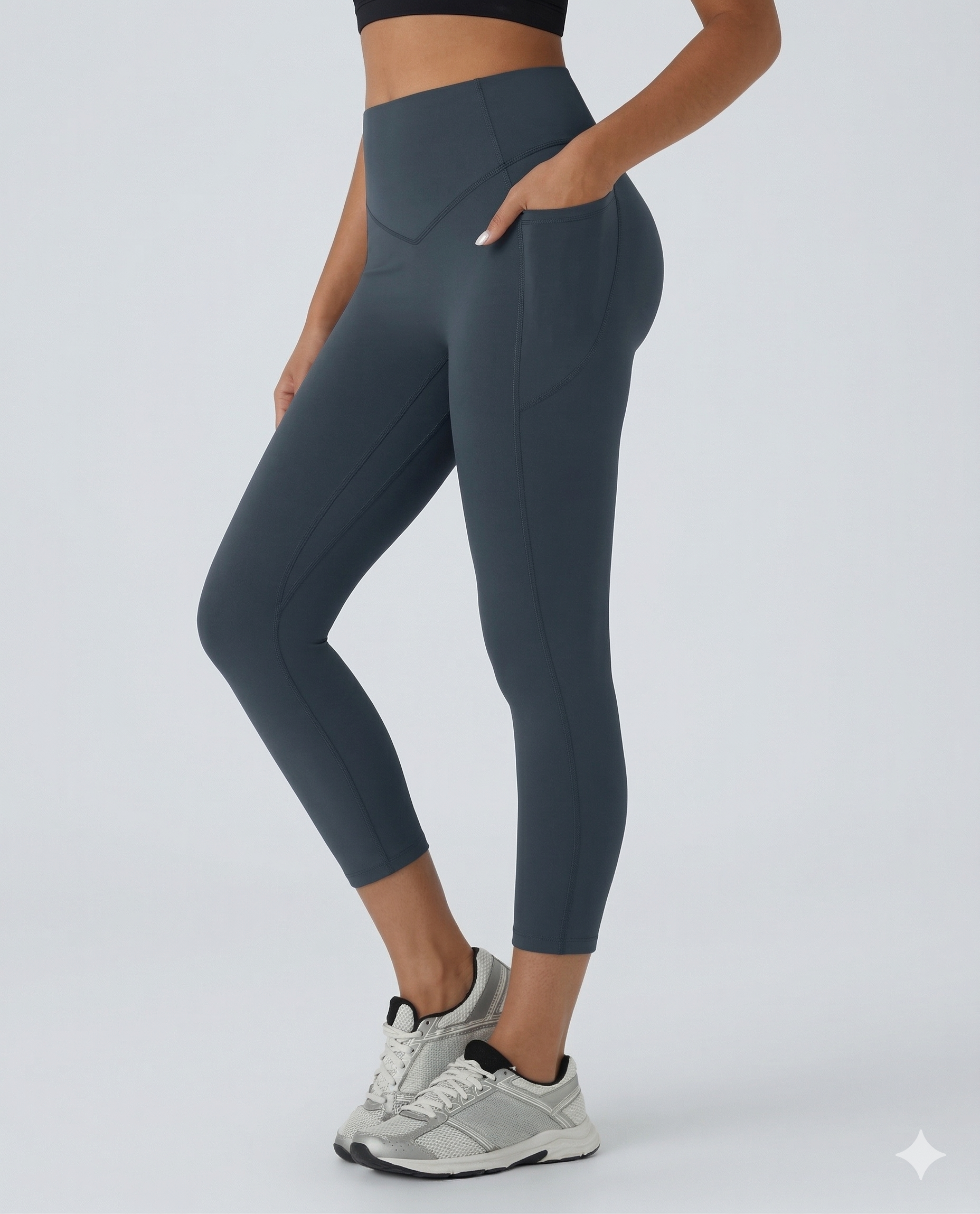 FitSculpt High Waisted Scrunch Butt Lifting Tummy Control Training Leggings with Pockets