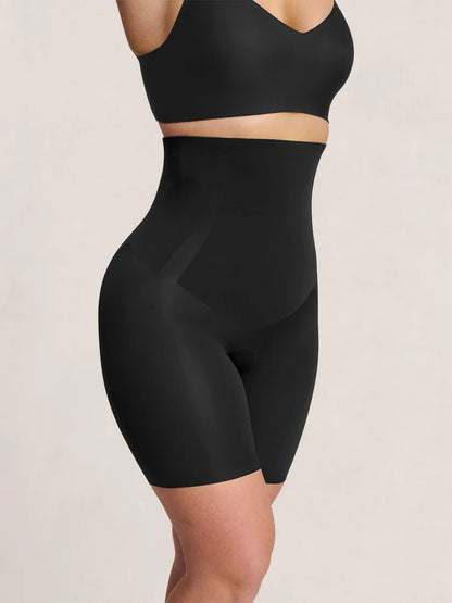 Seamless High-Waist Smoothing Shaper Shorts – FitSculpt™