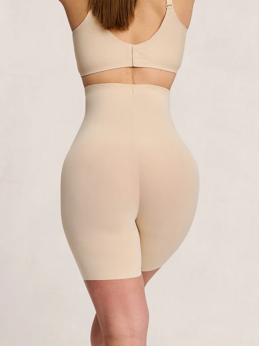 Seamless High-Waist Smoothing Shaper Shorts – FitSculpt™