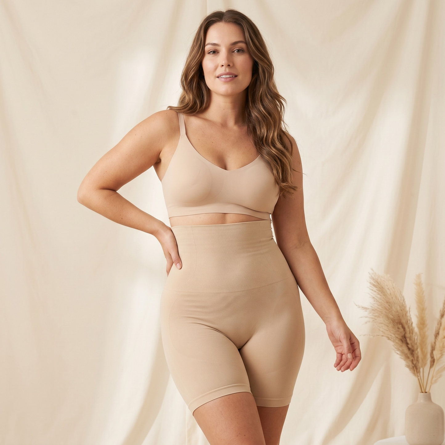 Seamless High-Waist Smoothing Shaper Shorts – FitSculpt™