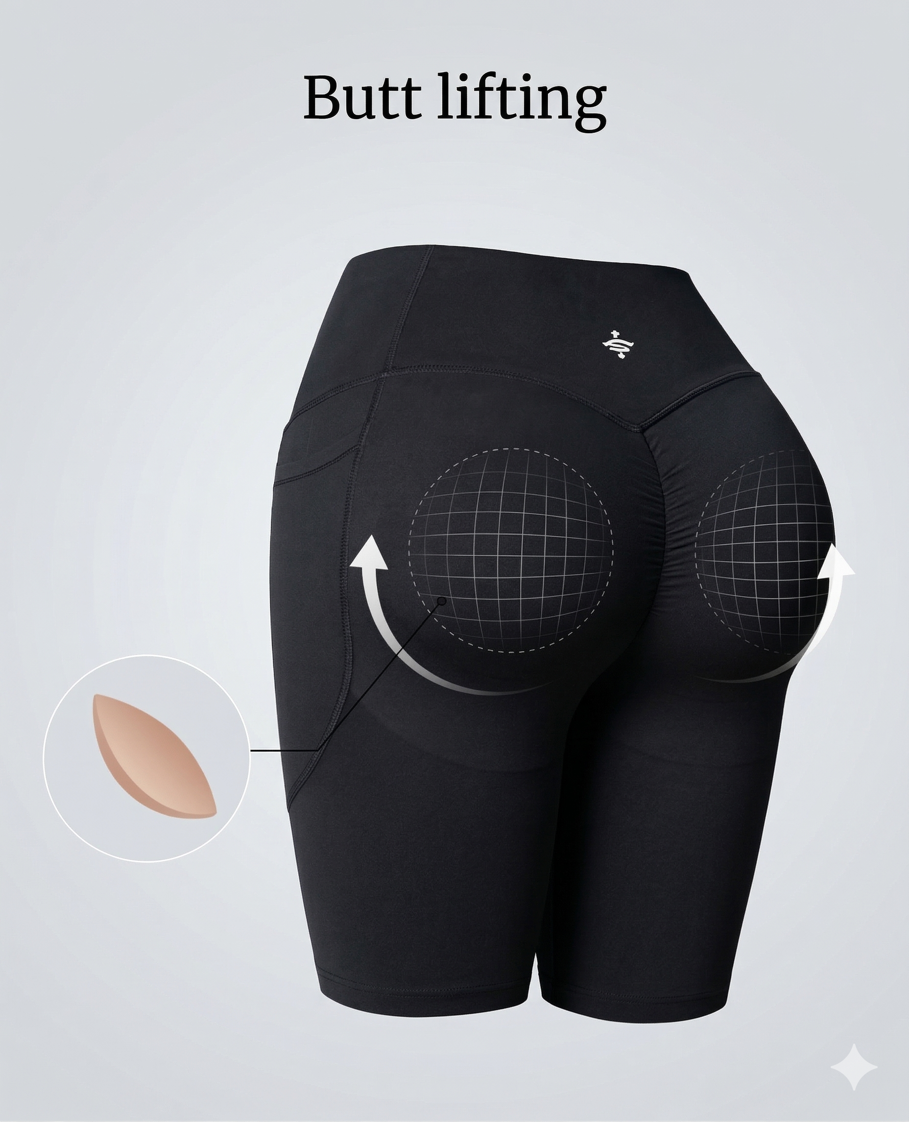 FitSculpt High Waisted Scrunch Butt Lifting Tummy Control Training Leggings with Pockets