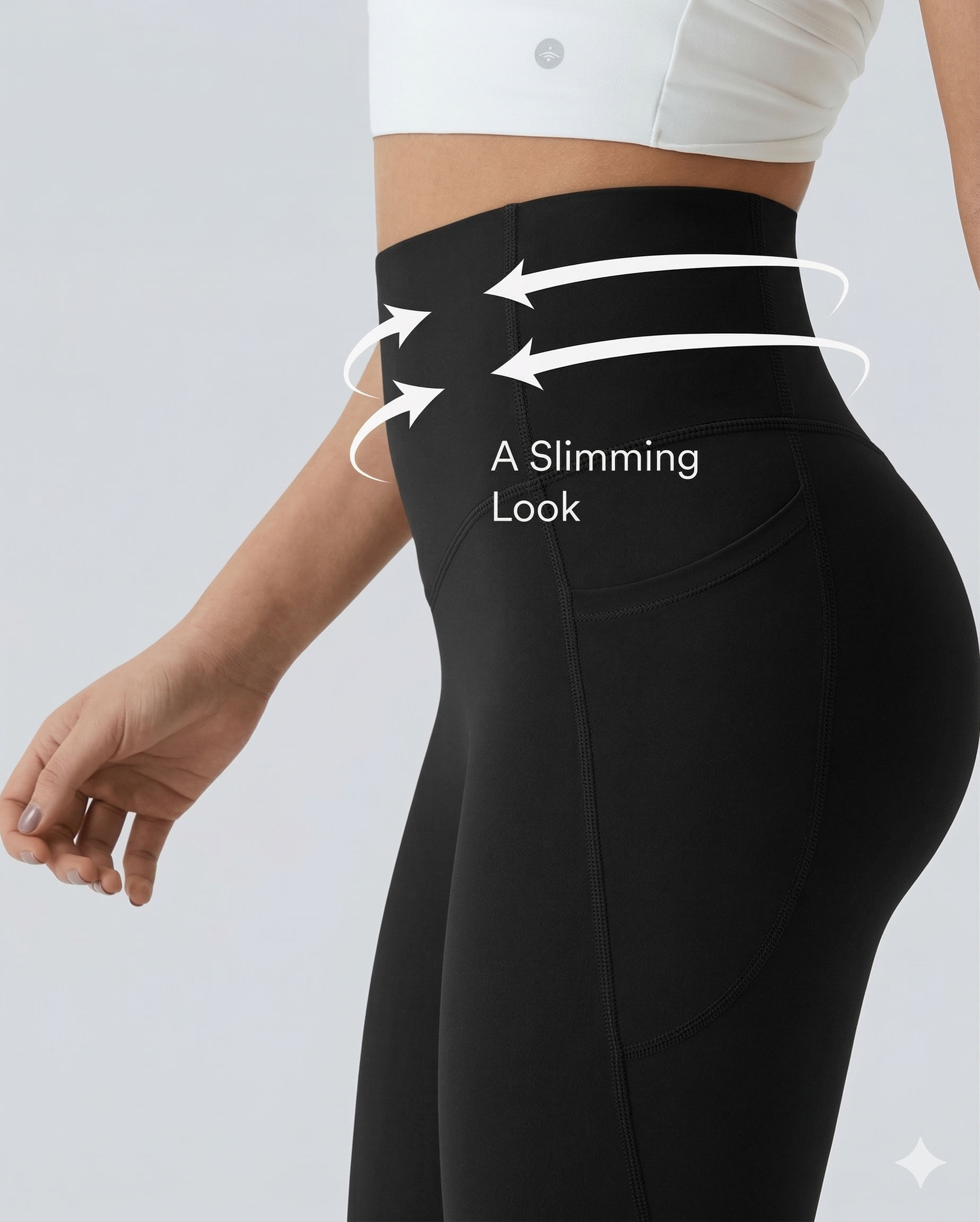 FitSculpt High Waisted Scrunch Butt Lifting Tummy Control Training Leggings with Pockets