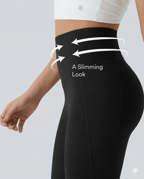 FitSculpt High Waisted Scrunch Butt Lifting Tummy Control Training Leggings with Pockets